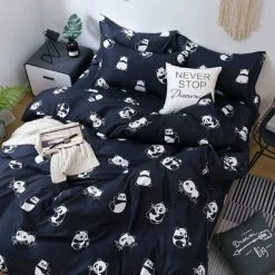 Home Decor Cute Panda Bedding Set