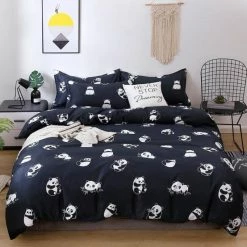 Home Decor Cute Panda Bedding Set