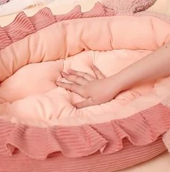 Home Decor Pet Beds Cute Peach Pink Lobster Cat Bed