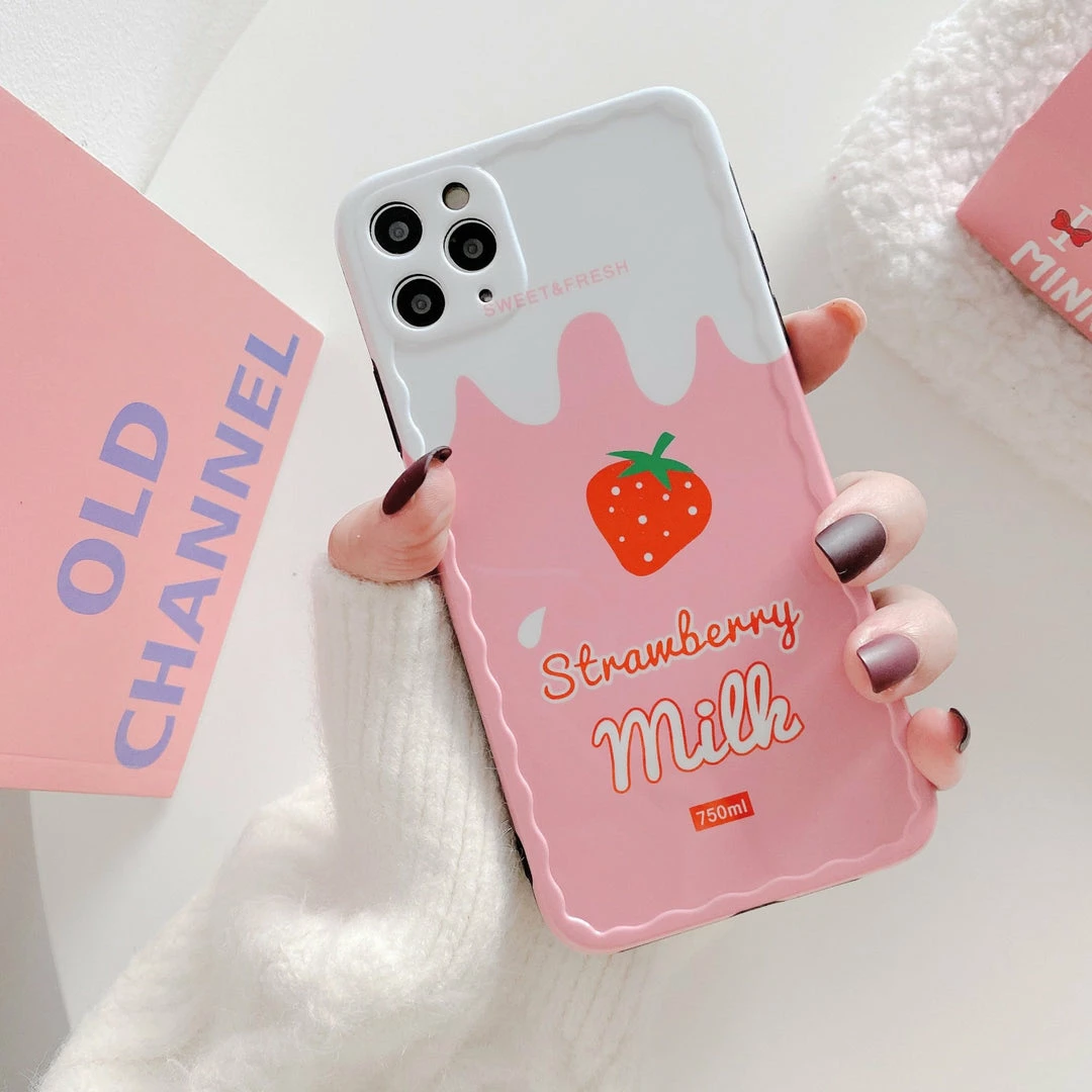 Accessories Cute Strawberry Milk Carton IPhone Case 10 Accessories Cute Strawberry Milk Carton IPhone Case