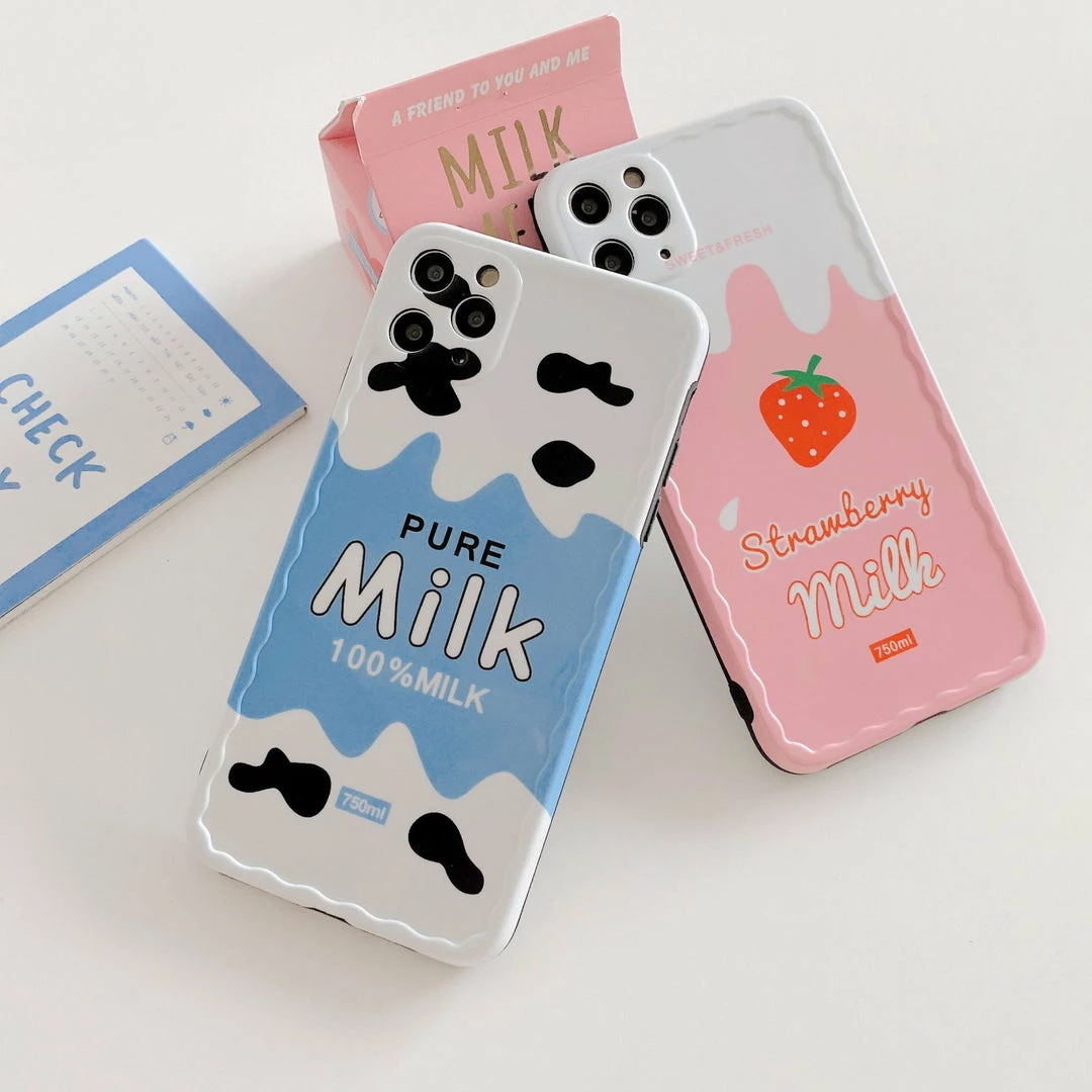 Accessories Cute Strawberry Milk Carton IPhone Case 9 Accessories Cute Strawberry Milk Carton IPhone Case