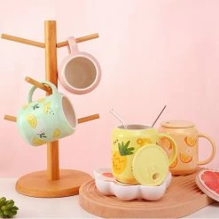Home Decor Food & Drinks Cute Summer Fruits Ceramic Cups