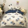 Home Decor Denim Teddy Bear Bedding Set