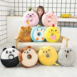 Soft Toy Donut Shaped Animals Cushion Plushies Plush & Toys