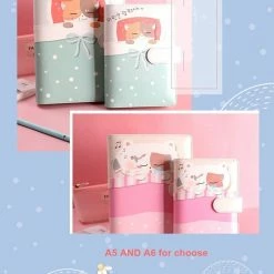 Accessories Dreamy Sleeping Cats Journal Set Stationery