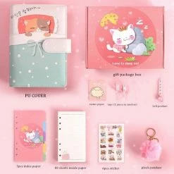Accessories Dreamy Sleeping Cats Journal Set Stationery