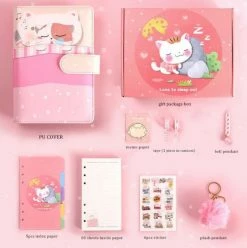 Accessories Dreamy Sleeping Cats Journal Set Stationery