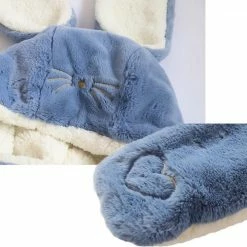 Apparel Faux Fur Bunny Handwarmer Scarf Hat Combo