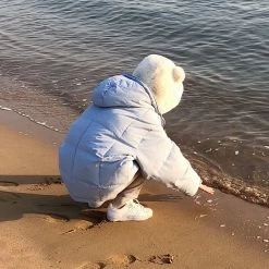 Apparel Faux Fur Round Bear Ears Tassel Beanie Hat