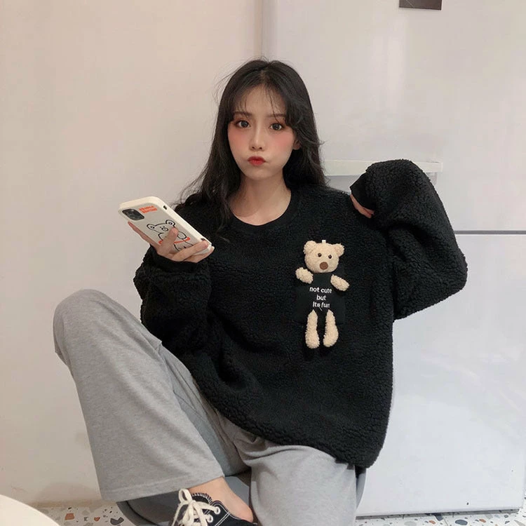 Apparel Fleece Sweatshirt With A Pocket Bear 16 Apparel Fleece Sweatshirt With A Pocket Bear