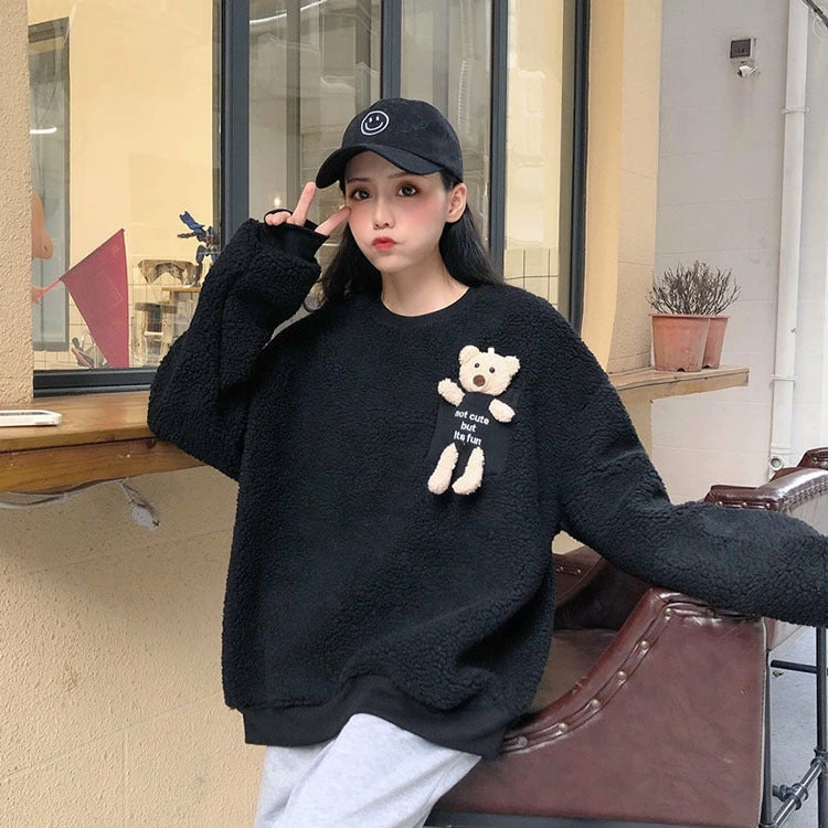 Apparel Fleece Sweatshirt With A Pocket Bear 12 Apparel Fleece Sweatshirt With A Pocket Bear