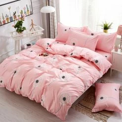 Home Decor Home & Pets Floating On My Pink Dandelion Bedding Set