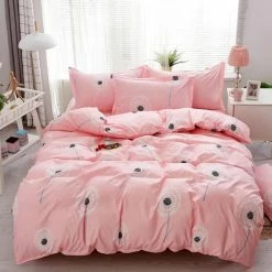 Home Decor Home & Pets Floating On My Pink Dandelion Bedding Set