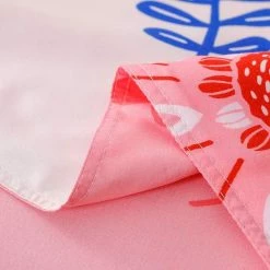 Home Decor Home & Pets Floral Pink & White I Love You Bedding Set