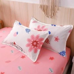 Home Decor Home & Pets Floral Pink & White I Love You Bedding Set