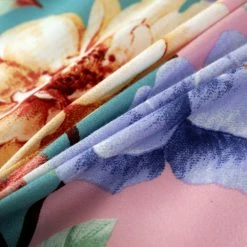 Home Decor Flower Blossom Blue Pink Supreme Polyester Bedding Set Home & Pets 16 Home Decor Flower Blossom Blue Pink Supreme Polyester Bedding Set Home & Pets