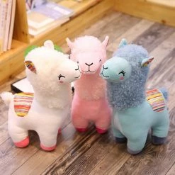 Soft Toy Fluffy Alpaca Family