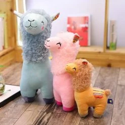 Soft Toy Fluffy Alpaca Family