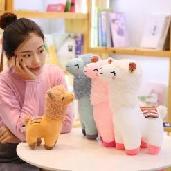 Soft Toy Fluffy Alpaca Family