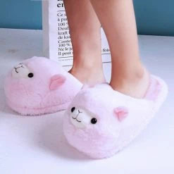 Apparel Fluffy Alpaca Plush Slippers 20 Apparel Fluffy Alpaca Plush Slippers