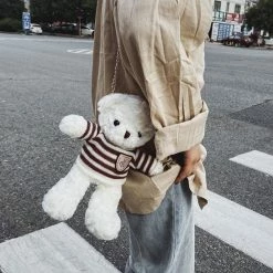 Apparel Fluffy Bear Bag