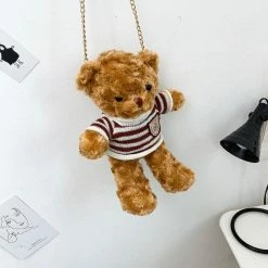 Apparel Fluffy Bear Bag