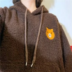 Apparel Fluffy Bear Part-Cotton Hoodie