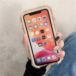 Accessories Fluffy Brown Bear Plush IPhone Case
