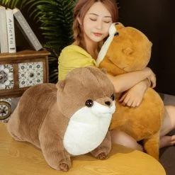 Soft Toy Fluffy Chubby Otter Plushies Plush & Toys