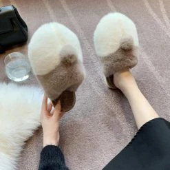 Apparel Fluffy Corgi Plush Slippers