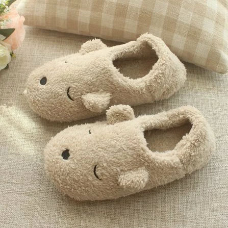 Apparel Fluffy Dog Plush Slippers 4 Apparel Fluffy Dog Plush Slippers