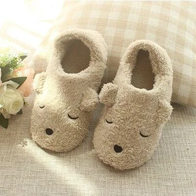 Apparel Fluffy Dog Plush Slippers 3 Apparel Fluffy Dog Plush Slippers
