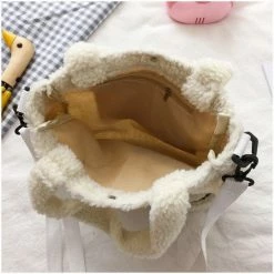 Apparel Fluffy Rainbow Bear Tote