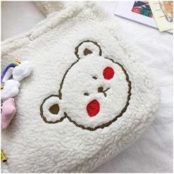 Apparel Fluffy Rainbow Bear Tote