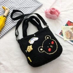 Apparel Fluffy Rainbow Bear Tote