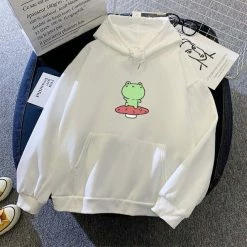 Apparel Friendly Frog Dancing On Mushroom Hoodie