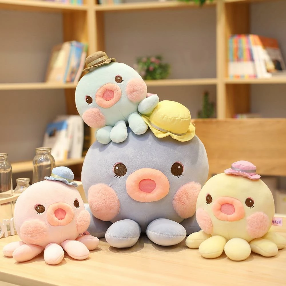 Soft Toy Plush & Toys Friendly Octopus Family 3 Soft Toy Plush & Toys Friendly Octopus Family