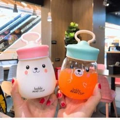 Home Decor Frosted Bobbi Bear Water Bottle