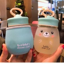 Home Decor Frosted Bobbi Bear Water Bottle