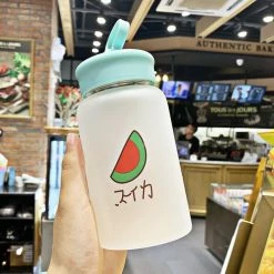 Home Decor Food & Drinks Frosted Fruit Water Bottle