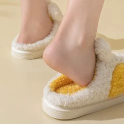 Apparel Fuzzy Cheeky Bunny Plush Slippers