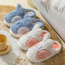 Apparel Fuzzy Cheeky Bunny Plush Slippers
