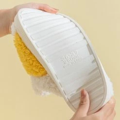 Apparel Fuzzy Cheeky Bunny Plush Slippers