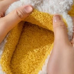 Apparel Fuzzy Cheeky Bunny Plush Slippers