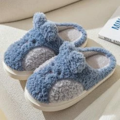 Apparel Fuzzy Cheeky Bunny Plush Slippers