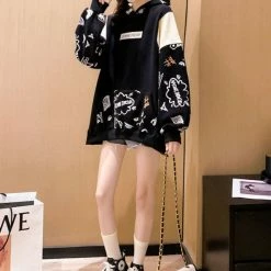 Apparel Gemini Dream Illustration Part-Cotton Hoodie