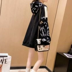 Apparel Gemini Dream Illustration Part-Cotton Hoodie