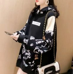 Apparel Gemini Dream Illustration Part-Cotton Hoodie