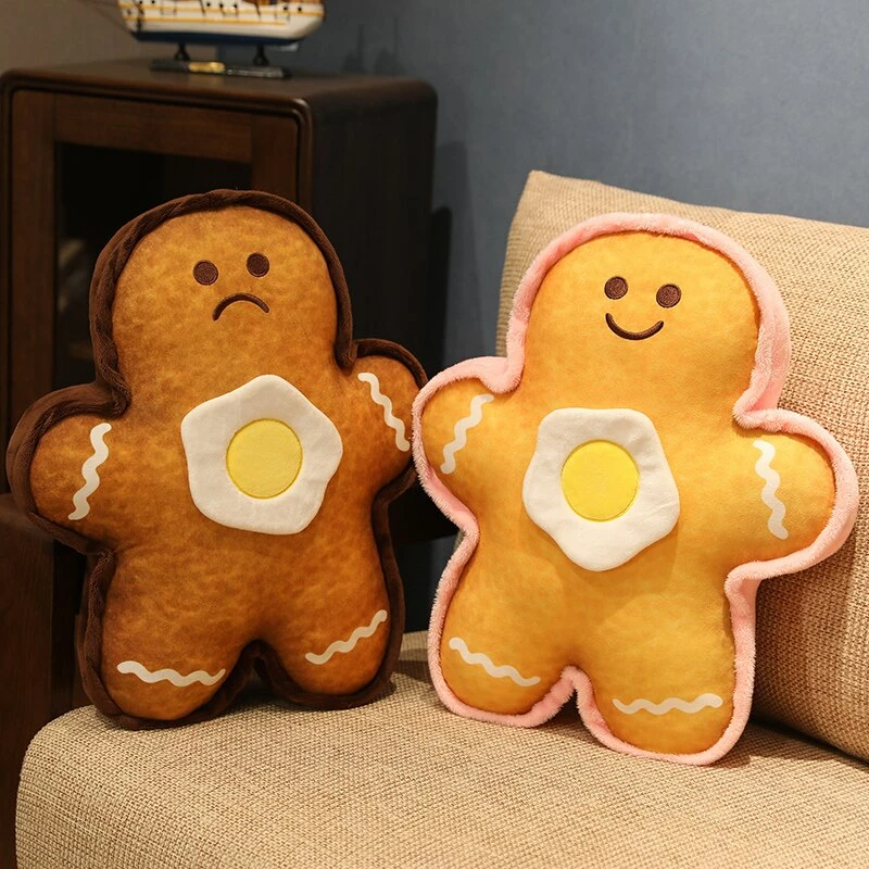 Soft Toy Gingerbread Couple With Egg Plushie Plush & Toys 3 Soft Toy Gingerbread Couple With Egg Plushie Plush & Toys