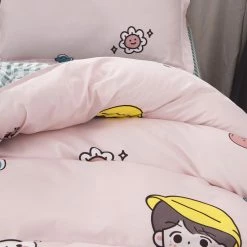 Home Decor Girl On A Fishing Day Out Bedding Set